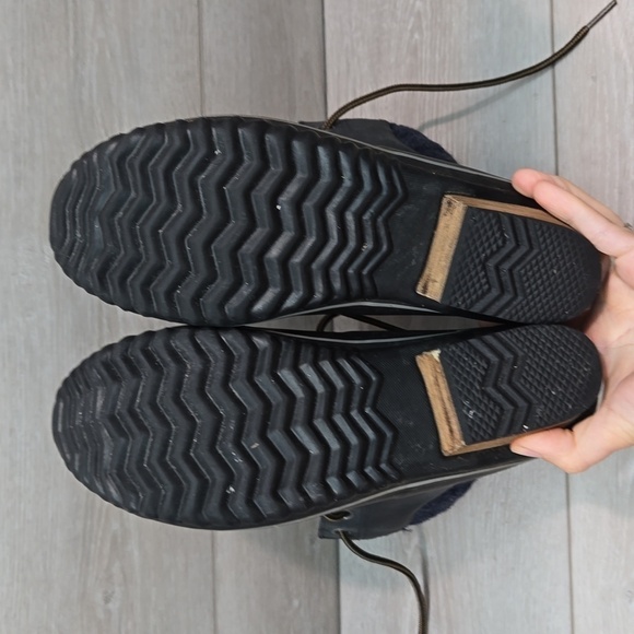 Sorel Women Ankle Leather Rubber Duck shoes boots sz 8.5 - Picture 10 of 12